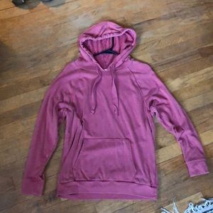 Mauve/ light red AE light weight hoodie